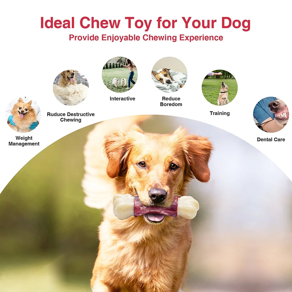 Juguetes Grandes Para Perros Masticadores Agresivos, Juguetes Para Perros Grandes, Juguetes Masticadores De Hueso Para Perros Medianos/Grandes, Juguetes De Cepillo De Dientes Para Perros Masticadores Agresivos De Raza Grande